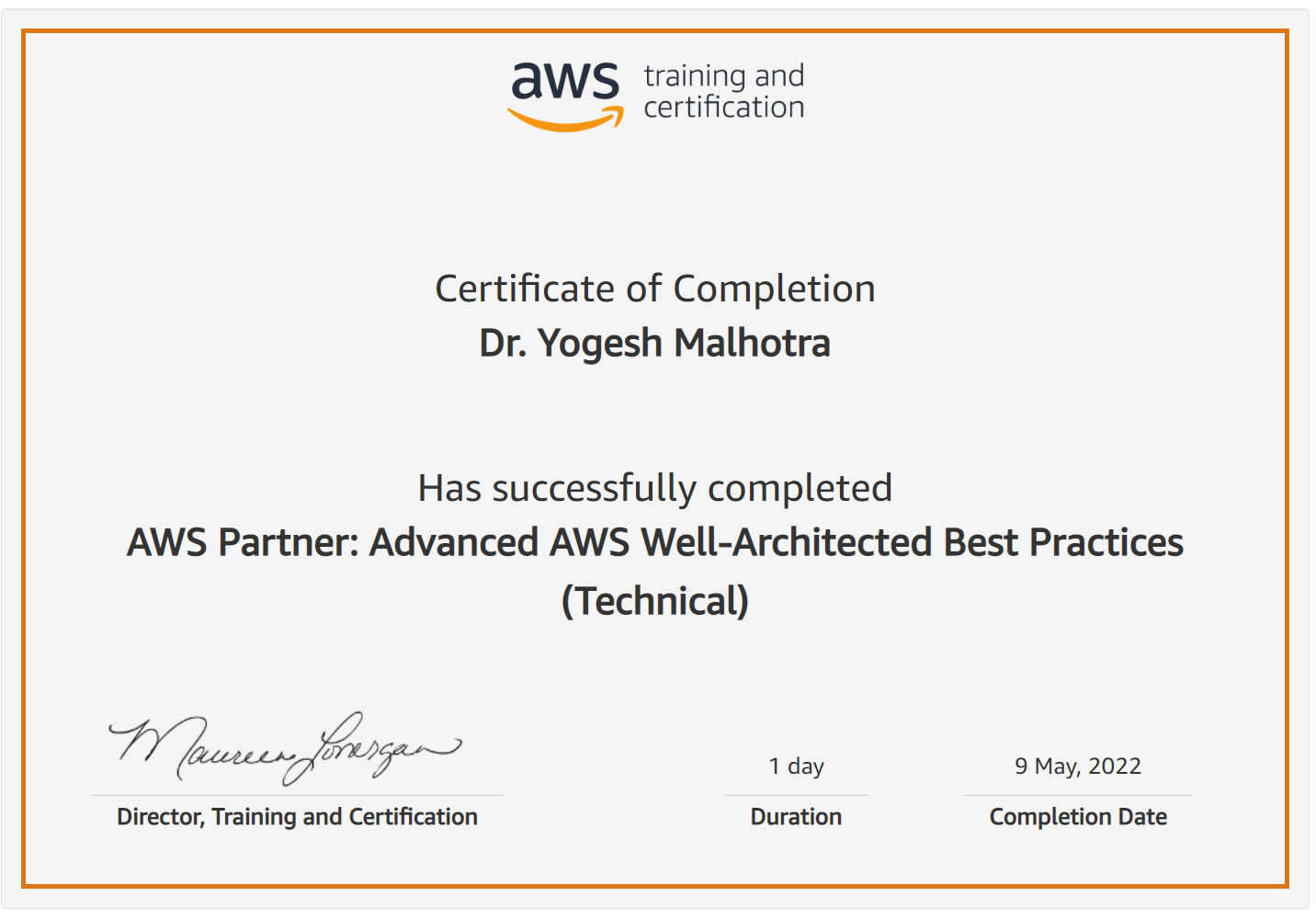 AWS_Partner_Advanced_AWS_Well-Architected_Best_Practices_Technical